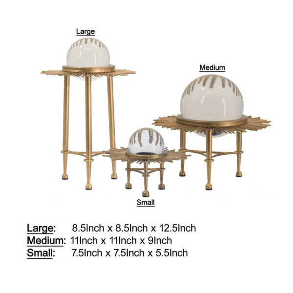 1502202669918b3c4a555.jpeg 12, 9, 8 Inch Set of 3 Crystal Balls, Decorative Accent, Gold