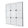 Elk 36 Inch Wall Mirror, Antique Black Square Metal Frame, Baroque Style
