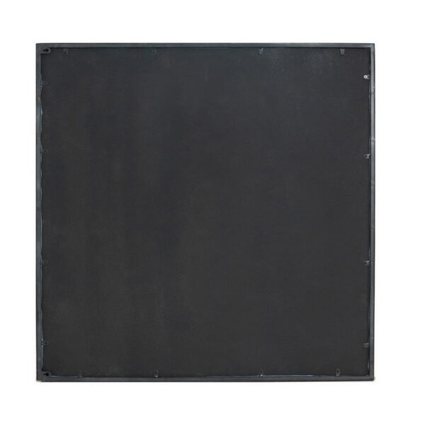 Elk 36 Inch Wall Mirror, Antique Black Square Metal Frame, Baroque Style