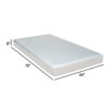 Que 6 Inch Full Size Memory Foam Mattress, Gel Infused, Fabric Upholstery