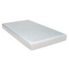 Que 6 Inch Twin Size Memory Foam Mattress, Gel Infused, Fabric Upholstery