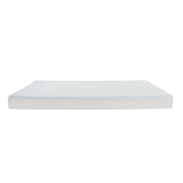 Que 6 Inch Twin Size Memory Foam Mattress, Gel Infused, Fabric Upholstery