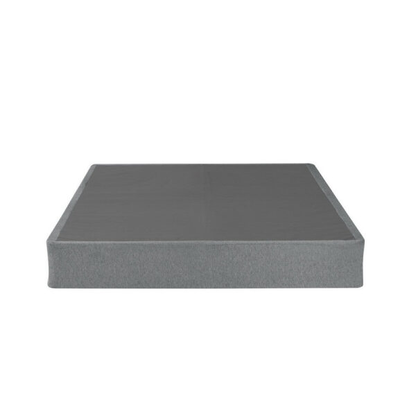 Dio 9 Inch Full Size Mattress Foundation Base, Polyester, Metal Frame