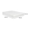 Bree 10 Inch Plush XL Twin Size Mattress with Gel Foam, Aloe Vera Infused