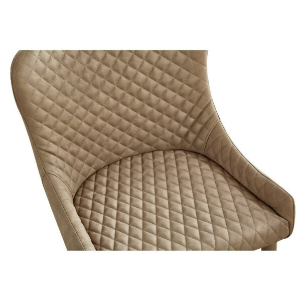 1502202669918e6e1f310.jpeg Tom 16 Inch Modern Dining Chair, Set of 4, Beige Vegan Faux Leather, Metal Legs