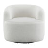 1502202669918fd53d320.jpeg 35 Inch Modern Swivel Accent Chair, Padded Seat, Round Barrel Back, White
