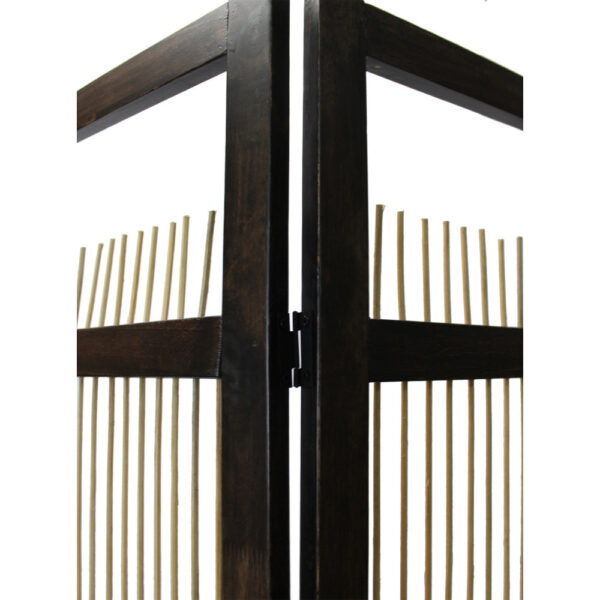 150220266991900f5092c.jpeg Yetta 72 x 72 Indoor Outdoor Folding Screen Room Divider, Willow, Brown