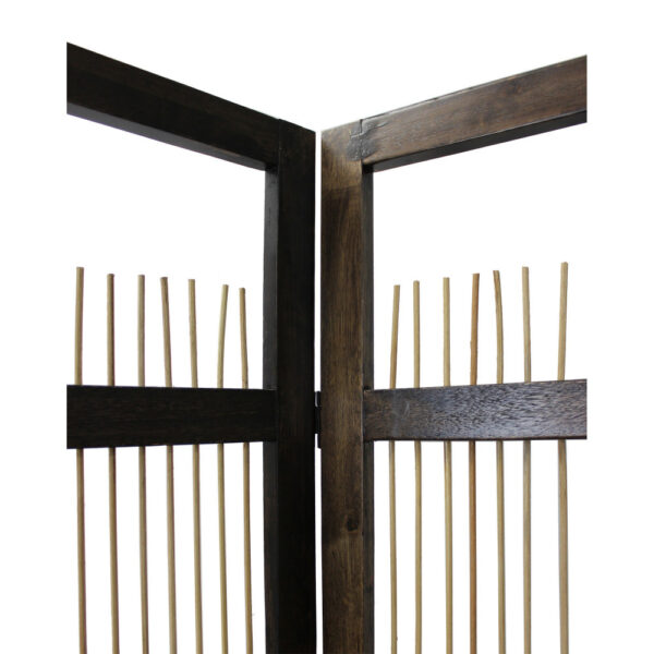 1502202669919010bfeee.jpeg Yetta 72 x 72 Indoor Outdoor Folding Screen Room Divider, Willow, Brown