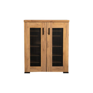 15022026699190c24a30f.jpeg 38 Inch Accent Cabinet Chest, 5 Adjustable Shelf Units, Golden Oak Brown