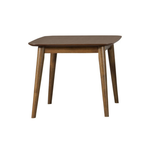 3 Piece Rectangular Coffee and Square End Table Set, Rich Walnut Brown Wood