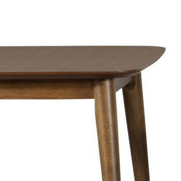 3 Piece Rectangular Coffee and Square End Table Set, Rich Walnut Brown Wood