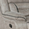 150220266991913dc4575.jpeg Jake 41 Inch Gliding Manual Recliner, Pillowtop, Taupe Brown Faux Leather