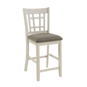 15022026699191e52ef1d.jpeg Glee 26 Inch Counter Height Chair, Set of 2, Antique White and Brown Finish
