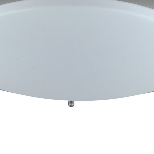 150220266991926f1fdff.jpeg 14 Inch Modern Ceiling Lamp with Frosted Acrylic Plate, Steel Trim, White
