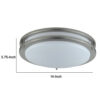150220266991927252bf1.jpeg 14 Inch Modern Ceiling Lamp with Frosted Acrylic Plate, Steel Trim, White