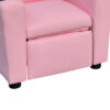 Nik Youth Recliner Chair, Cup Holder, Padded Seat and Back, Pink