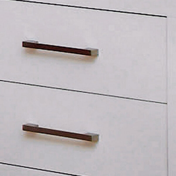 15022026699193e37ce0d.jpeg Bela 26 Inch 2 Drawer Nightstand, Felt Lined, Silver Handles, Crisp White