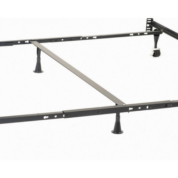 15022026699193ed8870a.jpeg Akz Multisize Bed Frame for Q, K, CK, Six Metal Legs, Rolling Caster Wheels