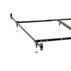 150220266991941451164.jpeg Bed Frame, Queen or King, 6 Metal Legs with Adjustable Glides, Matte Black