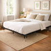 1502202669919418d91c9.jpeg Bed Frame, Queen or King, 6 Metal Legs with Adjustable Glides, Matte Black