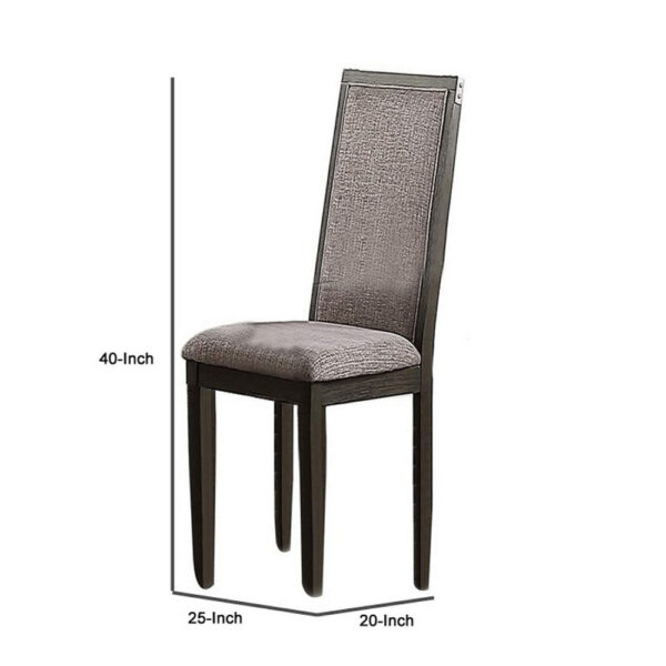 15022026699195a74d403.jpeg Kumi 25 Inch Set of 2 Wood Dining Chairs with Slatted Cushioned Backs, Gray