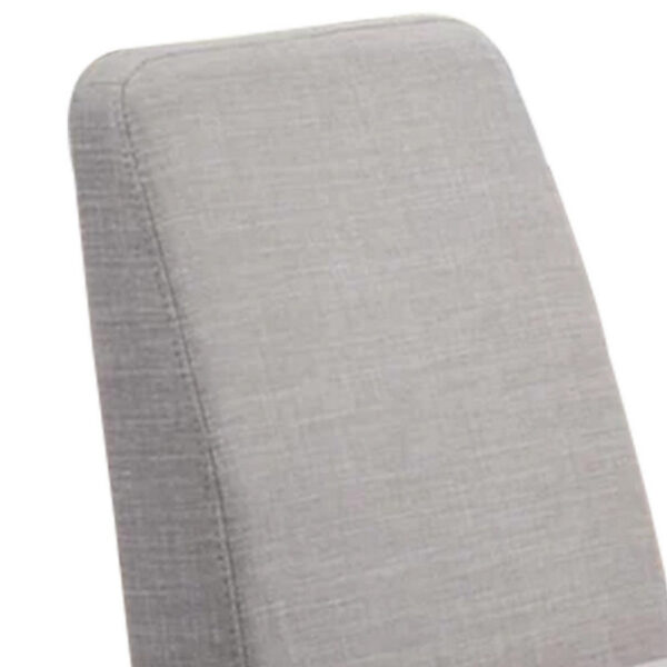 Lee Set of 2 Modern Wood Dining Chairs, Cushioned Seats, Tapered Legs, Gray