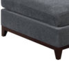 37 Inch Modern Square Ottoman with Foam Seating, Gray Chenille Fabric
