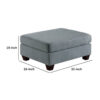 15022026699195c8a1ad8.jpeg 32 Inch Modern Square Ottoman with Plush Foam Seating, Gray Linen Fabric