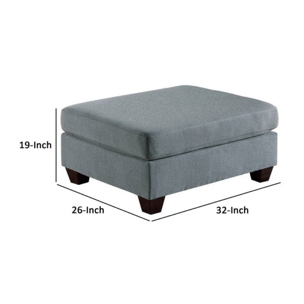 15022026699195c8a1ad8.jpeg 32 Inch Modern Square Ottoman with Plush Foam Seating, Gray Linen Fabric