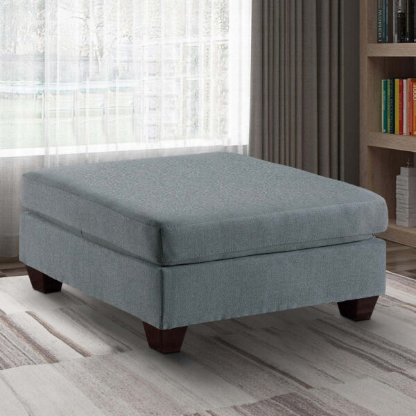 15022026699195c9d17db.jpeg 32 Inch Modern Square Ottoman with Plush Foam Seating, Gray Linen Fabric