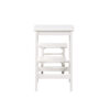 150220266991961a527bb.jpeg 24 Inch 3 Level Step Stool, Plank Tops and Safety Latch, Classic White Wood