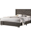 150220266991967c1fb70.jpeg Lola Classic King Size Bed, Wood Grain, Strong Block Legs, Taupe Brown