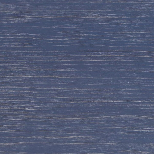 Eala 3 Piece Counter Height Table and Stool Set, Blue Wood, Gray Fabric