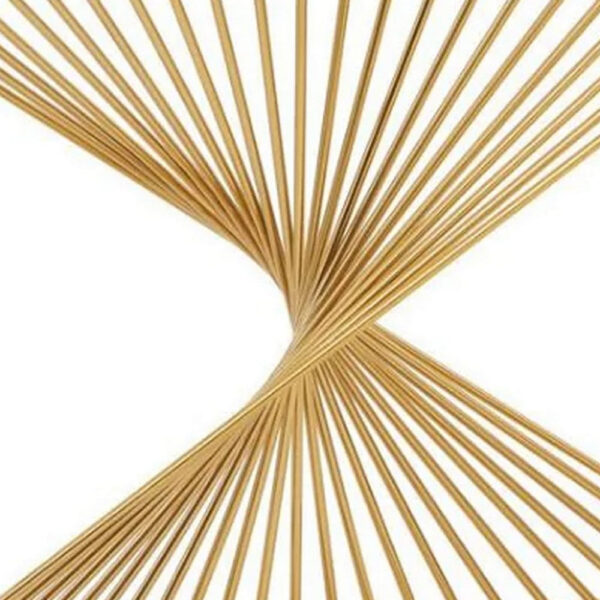 Glen 47 Inch Sofa Console Table, Tempered Glass Top, Twisted Slatted Design