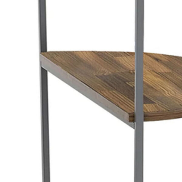 1502202669919771b737b.jpeg Lenn 24 Inch 3 Tier Round Brown Side End Table, Half Shelf, Gray Frame