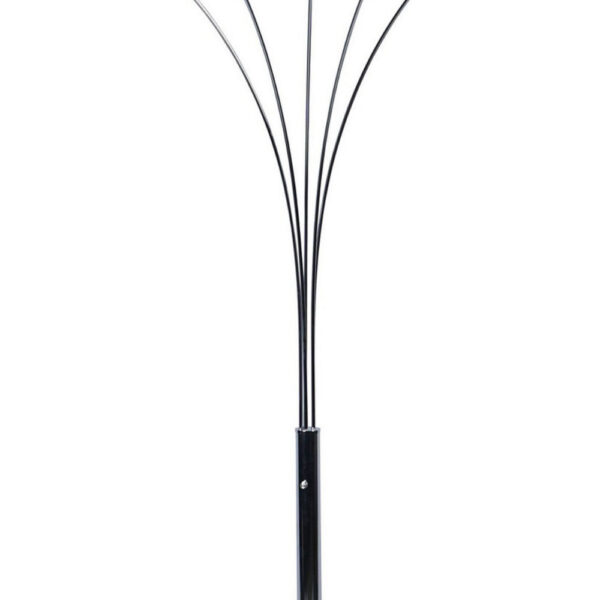 15022026699197c108f5a.jpeg Arya 94 Inch 5 Light Arc Floor Lamp, Crystal Accents, Modern Style, Chrome