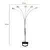 15022026699197c3d4763.jpeg Arya 94 Inch 5 Light Arc Floor Lamp, Crystal Accents, Modern Style, Chrome