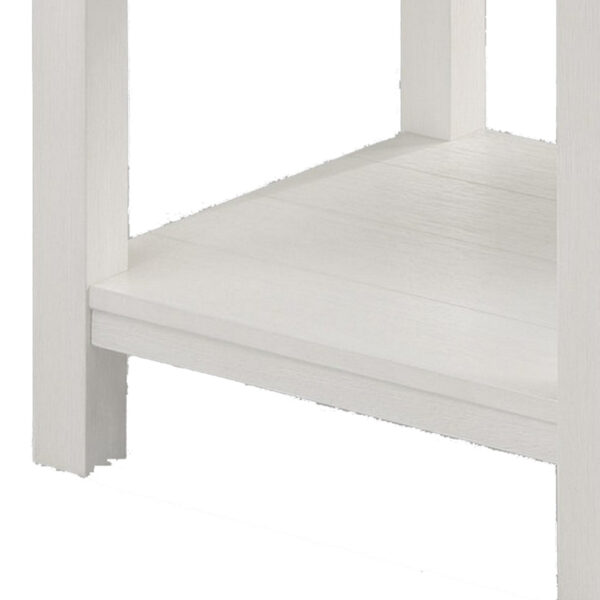 15022026699197f9d6e60.jpeg Mon 24 Inch Square End Table, Open Bottom Shelf, Brown Top, White Frame