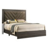 150220266991984c2a9c1.jpeg Cato Upholstered Queen Size Bed, Chevron Tufted Brown Headboard, Dark Gray