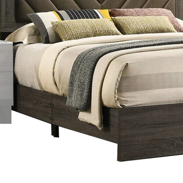 1502202669919850e09b0.jpeg Cato Upholstered Queen Size Bed, Chevron Tufted Brown Headboard, Dark Gray