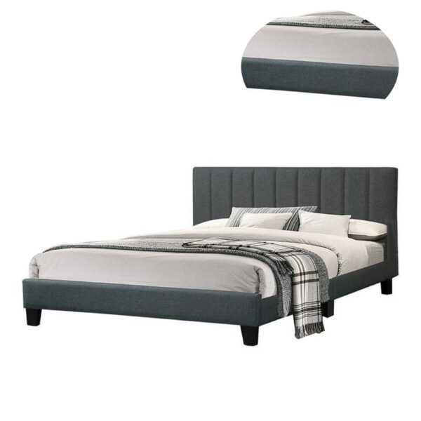 150220266991988caa174.jpeg Dex Modern Platform Full Size Bed, Plush Tufted Upholstery, Charcoal Gray