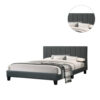 150220266991988dd0002.jpeg Dex Modern Platform Full Size Bed, Plush Tufted Upholstery, Charcoal Gray