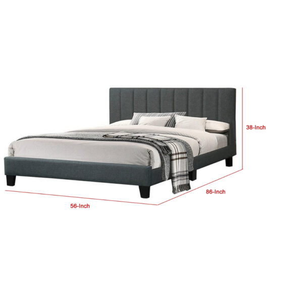 150220266991989109f12.jpeg Dex Modern Platform Full Size Bed, Plush Tufted Upholstery, Charcoal Gray