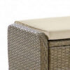 15022026699198f14fa3f.jpeg Ankia 21 Inch Outdoor Square Ottoman, Set of 2, Beige Fabric, Faux Wicker