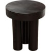 15022026699199fdc9b03.jpeg 16 Inch Modern End Table, Thick Sturdy Surface, Tripod Legs, Black Wood