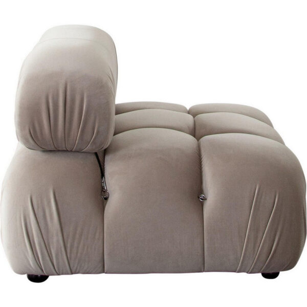 Hito 37 Inch Armless Chair, Thick Cushioned Seat and Back, Brown Upholstery
