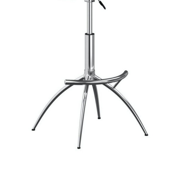 1502202669919a49174cf.jpeg Deko 26-31 Inch Adjustable Height Barstool Chair, Set of 2, Chrome, Gray Faux Leather