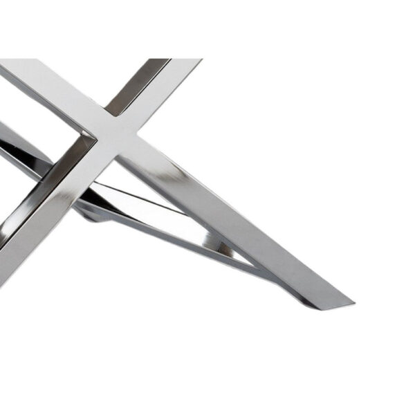 1502202669919a5f09576.jpeg Sumi 18 Inch Stool, Padded Seat, White Faux Leather, Crossed Chrome Legs