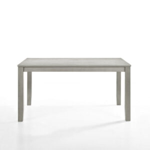 1502202669919a913a69d.jpeg Pane 59 Inch Rectangular Wood Dining Table, Smooth Gray, Tall Block Legs