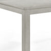 Pane 59 Inch Rectangular Wood Dining Table, Smooth Gray, Tall Block Legs